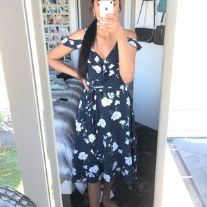 High low floral dress